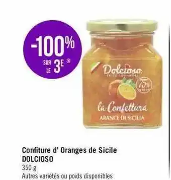 Géant Casino Confiture d'oranges de sicile dolcioso offre