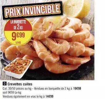 Crevettes cuites