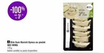 Géant Casino Dim sum ravioli gyosa au poulet wei ming offre