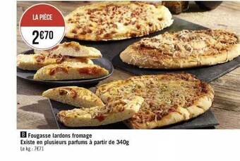 Géant Casino Fougasse lardons fromage offre