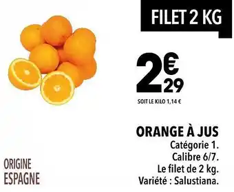 Supeco Orange à jus offre