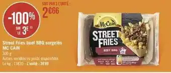 Géant Casino Street fries beef bbq surgelés mc cain offre