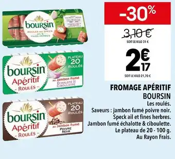 Supeco Boursin fromage apéritif offre