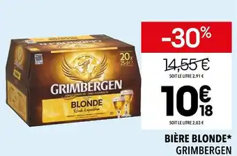 Supeco Grimbergen bière blonde offre