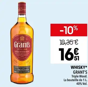 Supeco Grant’s whisky offre
