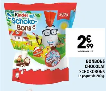 Supeco Kinder bonbons chocolat offre