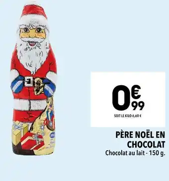 Supeco Père noël en chocolat offre