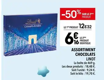 Supeco Lindt assortiment chocolat offre