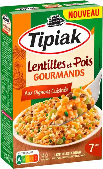 Match Tipiak lentilles et pois offre