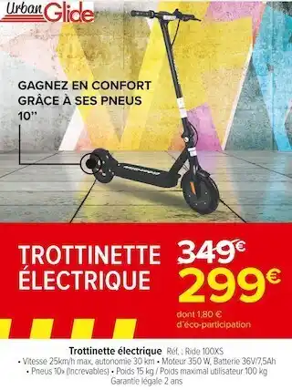 Carrefour Market Urban glide trottinette électrique offre