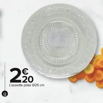 Carrefour Market Assiette plate baroque offre