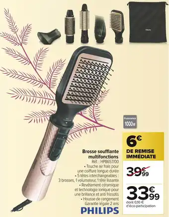 Carrefour Market Philips brosse soufflante offre