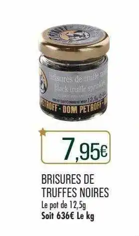 Brisures de truffes noires