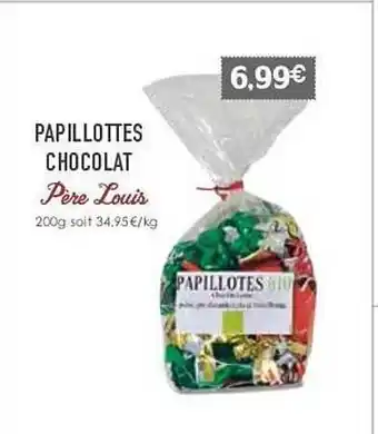 Naturalia Papillottes chocolat père louis offre