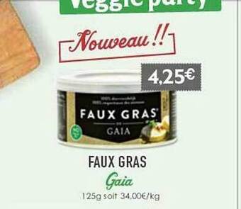 Naturalia Faux gras gaïa offre