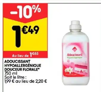 Adoucissant Hypoallergénique douceur florale