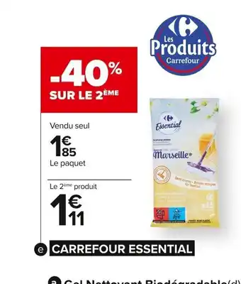 Carrefour Market Lingettes Pour Sols Carrefour Essential offre