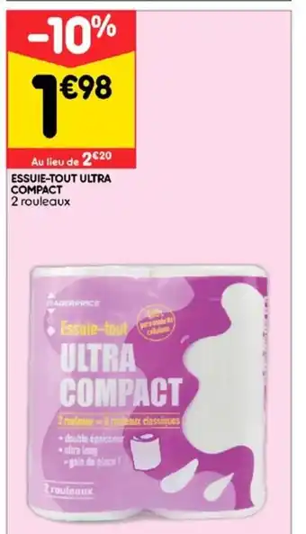 Leader Price Essuie-tout ultra compact offre