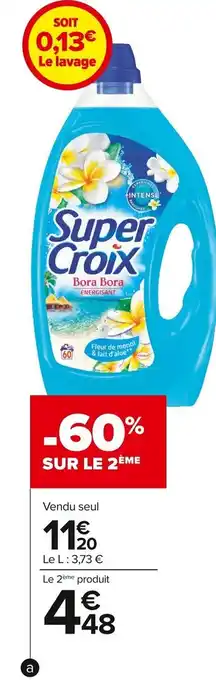 Carrefour Market Lessive Liquide Supercroix offre