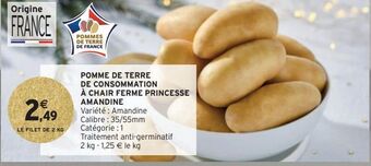 Intermarché Hyper Pomme de terre de consommation à chair ferme princesse amandine offre