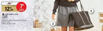 Intermarché Hyper Jupe simili cuir femme eldys offre
