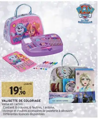 Intermarché Hyper Valisette de coloriage offre