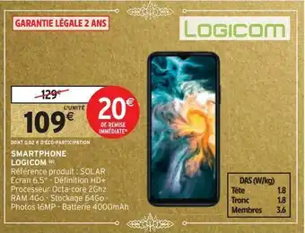 Intermarché Hyper Smartphone logicom offre