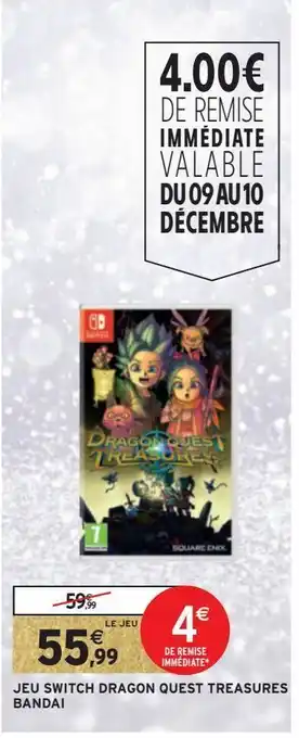 Jeu switch dragon quest treasures bandai