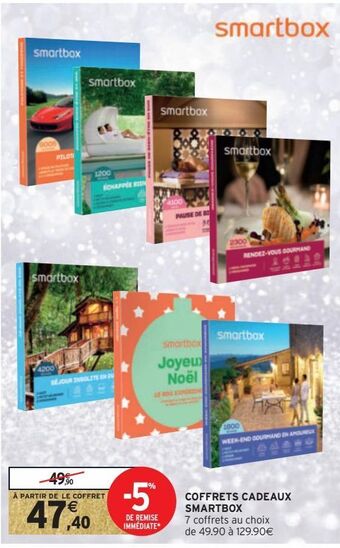 Intermarché Hyper Coffrets cadeaux smartbox offre