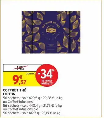 Intermarché Hyper Coffret thé lipton offre