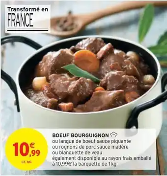 Intermarché Hyper Boeuf bourguignon offre