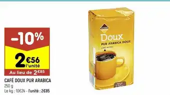 Leader Price Café doux pur arabica offre
