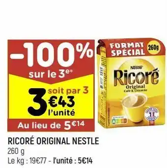 Leader Price Ricoré original nestlé offre