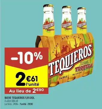 Bière tequieros 5.9% vol