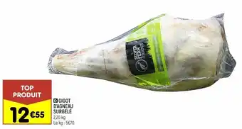 Leader Price Gigot d'agneau surgelé offre