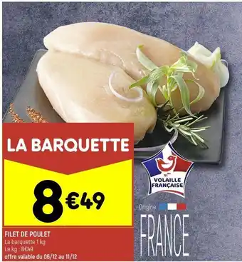 Leader Price Filets de poulet offre