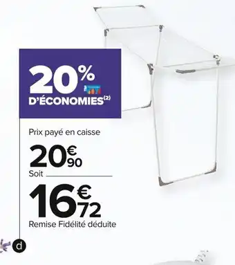 Carrefour Market Sechoir Sur Pieds 18m D'Etendage offre