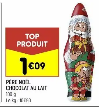 Leader Price Père noel chocolat au lait offre
