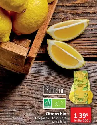 Colruyt Citrons bio offre