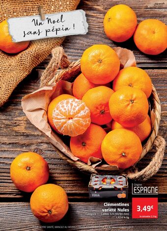 Colruyt Clémentines variété nules offre