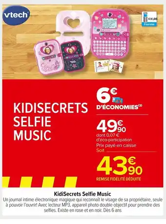 KidiSecrets Selfie Music