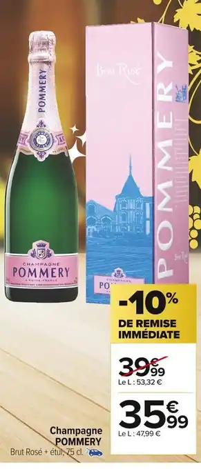 Carrefour Market Champagne Pommery offre