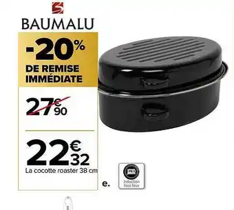 Carrefour Cocotte roaster 38 cm offre