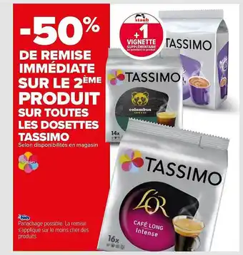 Carrefour Les dosettes tassimo offre