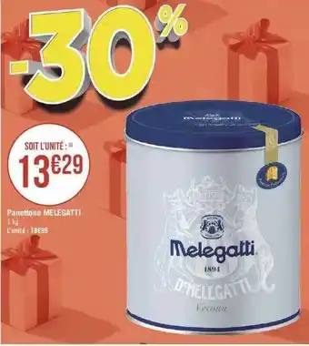 Géant Casino Panettone melegatti offre