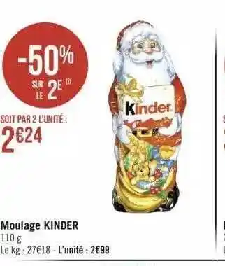 Géant Casino Moulage kinder offre