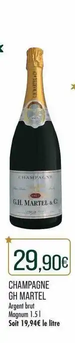 Match Champagne gh martel offre