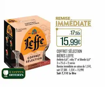 Match Coffret sélection bières leffe offre