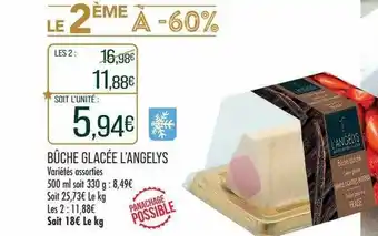 Match Bûche glacée l'angelys offre