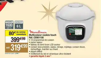 Multicuiseur cookéo touch moulinex